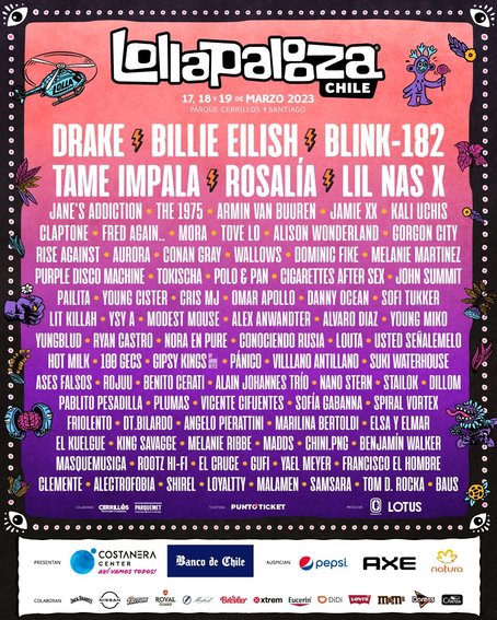 Lollapalooza Chile - 3 Day Pass at Lil Nas X Concerts